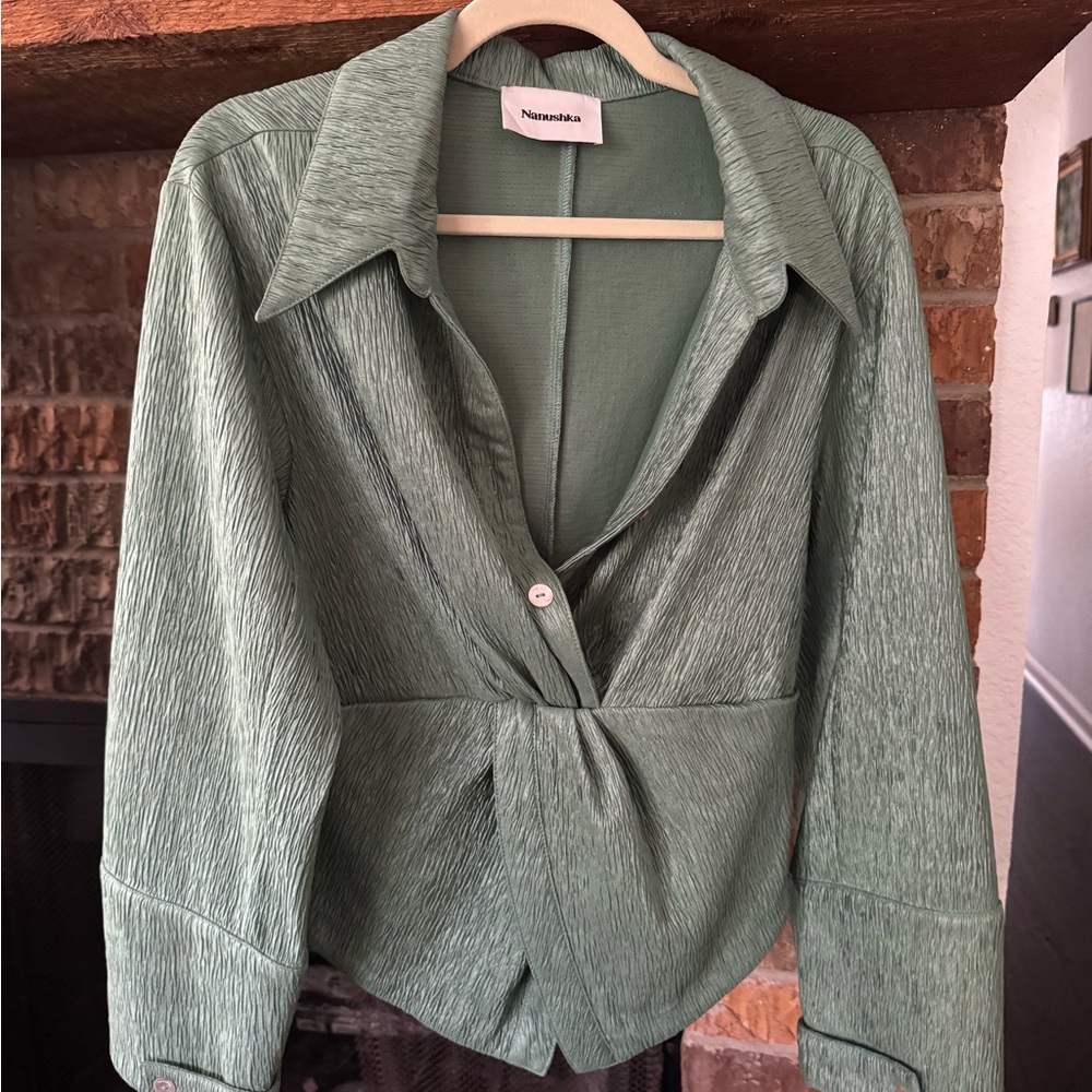 Nanushka Designer Green Women's Blouse